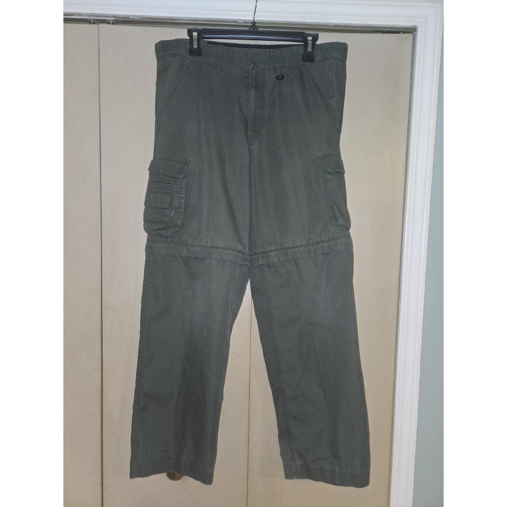 Boy Scouts America Convertible Cargo Pants Mens 36x30 Olive Zip Off Uniform